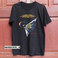 Boston Rock Band Third Stage Album 1986  Unisex Black T-shirt Size S-5XL Unisex T-Shirt L