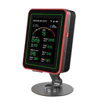 15 In 1 Air Quality Monitor Portable CO2 Monitor 2.8inch TFT Color Screen Carbon Dioxide Detector APP Control with Desktop Stand juoda