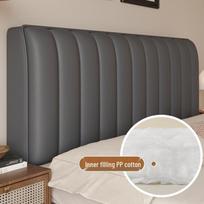 Luxurious Cotton-Padded Headboard Cover: All-Season, Fully Enclosed, Soft-Thickening for Wooden Beds Length 120cm
