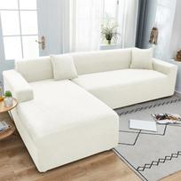 L Shape Sofa Furniture Protector Jacquard Stretch Sofa Case Sets For Family Room Decor Anti -Dirty Anti -Scratch Couch Corner Slipcover 1 /2 /3 /4 1 seat (90-140cm) balta