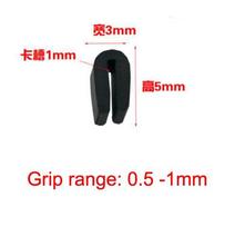 1 Meter Black Rubber Edge Strip U Sealing Strip Edge Trim For Glass Metal Wood Panel Board Sheet Cabinet  Edge Shield Encloser
