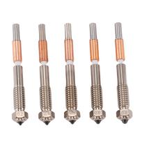 5Pcs 3D Printer Bimetallic Extruder Nozzles Fit for QIDI Plus4 Integrated 0.4mm 0.2mm 0.6mm 0.8mm