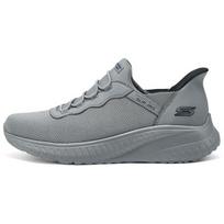 Skechers Bobs Audinys Sintetinė Oda Įslystami Patogūs Universalūs Žemi Laisvalaikio Batai Vyriškas Kedas Tamsiai Pilkas 118300-DKGY 41