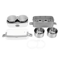 Electric Lunch Box Stainless Steel Double Layer Fast Heating Food Box Portable Lunch Warmer for Home Car School Work AU