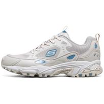 Skechers Stamina Mesh Synthetic Leather Comfortable Low-Top Dad Shoes Men sneakers Gray Blue 666096-GYBL 41.5