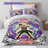 JoJo Bizarre Adventure Soft Duvet Cover Bedding Set Quilt Cover Comforter Cover Bedroom Home Decoration -QJY 135x200cm