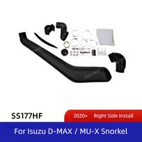 Off Road 4x4 Accessories Air Ram Intake Snorkel Set For 2020+ ISUZU Dmax MU-X Auto Parts Wading Breath Hose Tube Snorkel Kit SS177HF