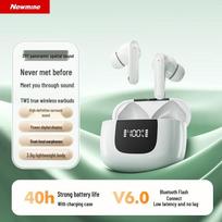 Newsmy LY69TWS True Wireless Bluetooth Earbuds ilgas baterijos tarnavimo laikas spalva/balta
