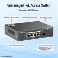 Ruijie RG-YS105GDS-P 5-Port Gigabit PoE Surveillance Switch