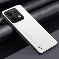 For Poco M6 Pro 4G Case Luxury PU Leather Phone Case For Xiaomi Redmi Note 13 Pro 4G Back Cover Silicone Shockproof Protection For Poco M6 Pro 4G balta