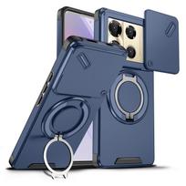 Protective Kickstand Hard Case for Infinix Note 50 Pro Plus Hot 60i 5G 60 Note 40 4G GT 30 20 Pro Note50 Hot60 Shockproof Funda Infinix Note 50 Pro+ mėlyna
