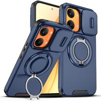 Shockproof Lens Protection Case for Xiaomi POCO X8 Pro MAX X6 X7 F8 Ultra M8 Pro F7 Pocox8 Stand Holder Ring Accessories Poco X8 Pro Max mėlyna