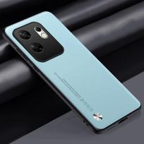 Luxury PU Leather Case For Infinix Zero 30 4G Back Cover Matte Silicone Full Protection Phone Case For Infinix Zero30 4G Coque Infinix Zero 30 4G dangaus mėlyna spalva