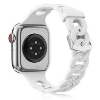 Silicone Strap for Apple watch band 44mm 40mm 49mm 41mm 45mm 46mm correa Gourmette bracelet iWatch series 7 6 5 3 8 ultra 2 9 10 38 40 41mm S10-42mm balta