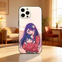 Anime O-Oshi No Ko Phone Case For iPhone17,16,15,14,13,12 Plus,Max Soft Silicone Black Cover iPhoneXSMAX
