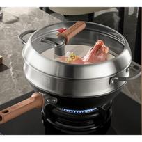 KOBACH Titanium Iron Non-Stick Flat-Bottom Wok