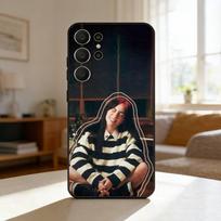 Fashion B-Billies E-Eilishs Phone Case For Samsung S26,S25,24,23,22,30,21,10,9,Ultra,Plus,Lite,Black Soft Case Samsung S21Ultra