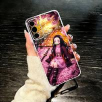 De-mon N-Nezuko K-Kamado Slay-er Phone Case For SamsungA10,12,20,21S,30,31,40,50,51,52,70,71 Transparent Cover Samsung a52 a52S