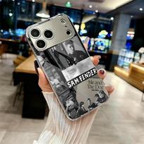 S-Sam Fender Singer Phone Case For IPhone 17 16 15 14 13 12 Pro Max Plus Electroplated Metal Bumper Case Tempered Glass Back iPhone 11 Pro