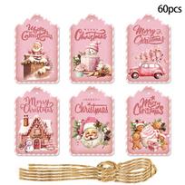 Holiday Gift Tag Set With Vintage Design In Paper Material For Christmas Party StyleB