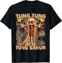 Meme Italian Brainrot Tung Tung Tung Sahur T-Shirt Mens Womens Tees Top unisex shirt 4XL