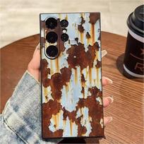Rust Texture Pattern Phone Case For Samsung S25,S24,S21,S22,S23,S20,Ultra,S26,Plus,Fe,Note,5G Black Cover Samsung S21plus