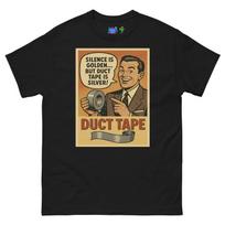 Duct Tape Is Silver Funny Retro Pop Art T Shirt Mens Womens Tees Top Ad S
