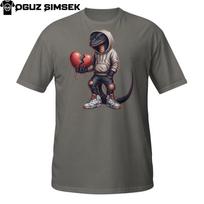 Sad Lizard T-Shirt Mens Womens Tees Top – Urban Reptile Cartoon with Broken Heart Graphic Tee XL