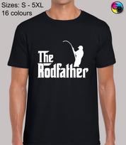 The Rodfather Classic Carp Fishing Fisherman T-Shirt Mens Womens Tees Top Top Gift for Men 3XL