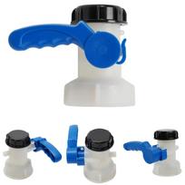 Drain Tank adapter IBC PE S60x6 Thread Valve With fixed union nut 60mm Union Black cap Butterfly Coarse Container China Mainland