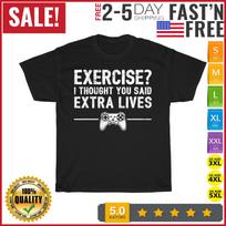 Extra Lives Funny Video Game Controller Retro Gamer Boys T Shirt Mens Womens Tees Top Men Women NEW 4XL