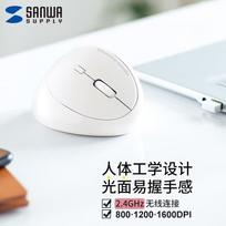 SANWA GMAERGW17 Ergonomic Bluetooth Wireless Mouse