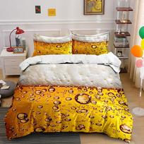 Close-Up Of Beer Foam And Bubbles Print Soft Comfortable Duvet Cover Bedding Set Included 1*Duvet Cover  2*Pillowcases EU Twin 135X200cm&set