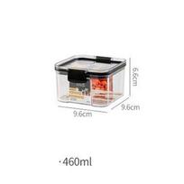 Transparent Food Storage Containers 460/700/1300ML Kitchen Airtight Plastic Storage Boxes Stackable Cans forKitchen Organization