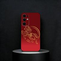 Chinese Dragon Horse Phone Case For Samsung S25,S24,S23,S22,S21,S20,Plus,Fe,Lite,Others Black Cover Samsung S225G
