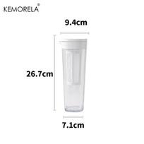 1Pc 1100ml Portable Filter Coffee Pot Refrigerator Cold Extract Coffee Pot Fruit Tea Bottle With Strainer Picnic Camping Drink balta