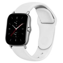 20mm/22mm Silicone Strap for Amazfit GTS 4/GTR/Balance 2/Active 2 Huawei GT6/5/4 Sports Bracelet Wristband Amazfit Bip 6-5 Belt Self-test width 22mm balta