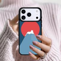 Abstract Cat Mount Fuji Japan Landscape Phone Case For Apple iPhone 17 Air 16E 15 14 Plus 13 12 11 Pro Max Mini Funda Cover iPhone 12 Pro Max