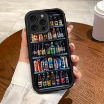 Drink vending machine patterned mobile phone case suitable for iPhone 16 15 14 13 12 11 Pro/ Max /Plus anti-fall and shock iPhone 16