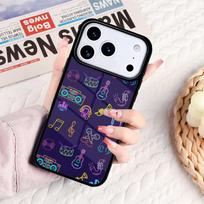 Neon Music Phone Case For IPhone 17 16e 15 14 13 12 11 Pro Max Air Mini Soft Protective Cover iPhone 11 Pro