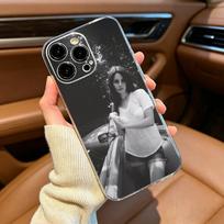 Vintage Singer Lana Del Rey Phone Case For iPhone17,16,15,14,13,12,11 ,Pro Max, Plus Soft Silicone Transparent Cover iPhone15Plus