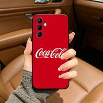 Hot C-Coca Drinks C-Cola Phone Case For Samsung Galaxy A73,A71 A72,A70,A53,A52,A51,Soft Silicone Black Cover Samsung a714g