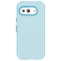 Frosted Case For Google Pixel 9A Cover Pixel 9A Funda Coque Matte Translucent PC Candy Color Phone Back Bumper Pixel 9A For Pixel 9A mėlyna