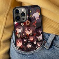 Hu Tao Genshin Impact Cartoon Soft Phone Case for iPhone 17 Air 16e Pro max 15 Pro 13 14 Plus 11 12 MagSafe Magnetic Coque iPhone 14