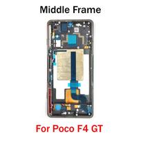 Middle Frame For Poco F4 GT LCD Front Frame Housing Bezel With Side Button Repair Parts juoda