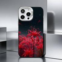 R-Red S-Spider Lily F-Flowers    Phone Case For iPhone 17,16,15,14,13,12,11 Plus,Pro Max,XS,Colored silver phone case iPhone16promax