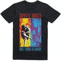 Guns N' Roses 1991 Illusion Black T-Shirt S įvairiaspalvis
