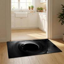 Cosmic Nebula Star Black Hole Floor Mat Flannel Door Mat Non-Slip Bedroom Living Room Home Decor 40x60cm