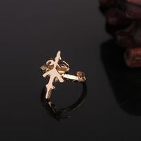 Anime Game Genshin Impact Ring Delicate Craft Mengpa Finger Decoration Ring for Women Party Men Cospllay Casual Jewelry Kid Gift resizable rožinė