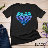 Heart Paw Print Dog and Cat - Cat Mom and Dog Mom Mother's Day Unisex T-Shirt Mens Womens Tees Top XL